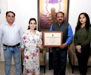 Dr. Sougand Akbarian from Iran Visits Marwah Studios