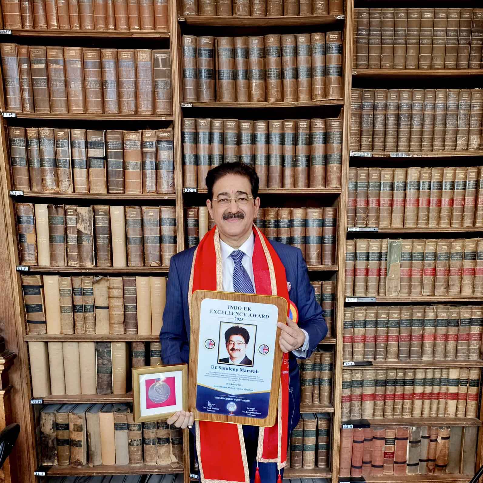 Excellency Award at Historic Oxford Union Society